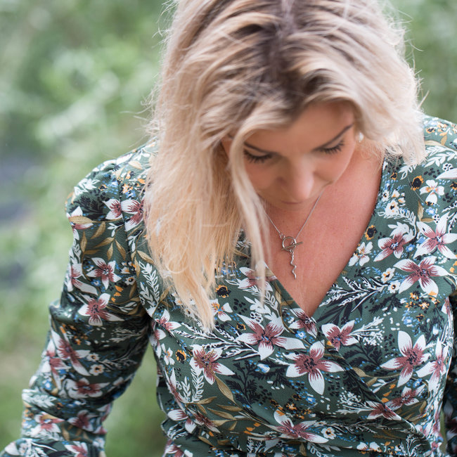 Beadle Zilver ketting met slang