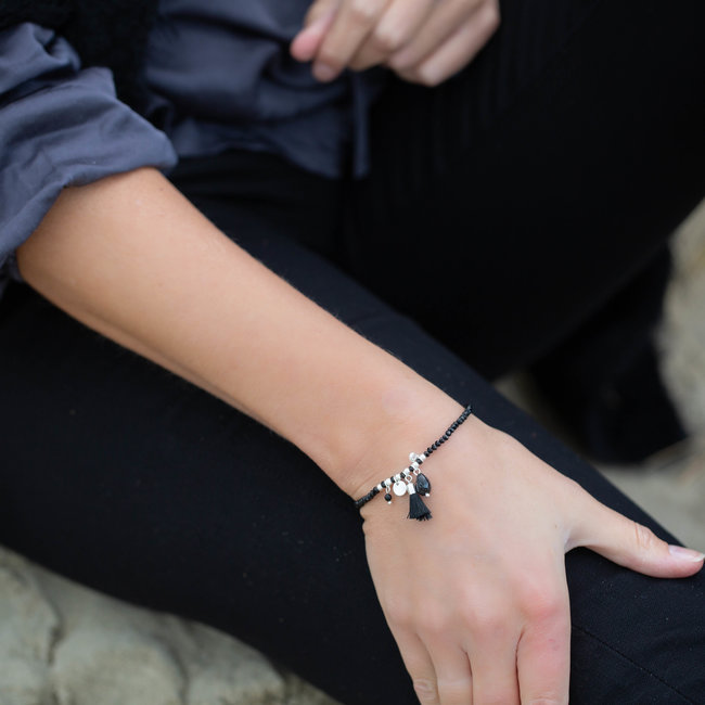 Biba Kralen bandjes zwart