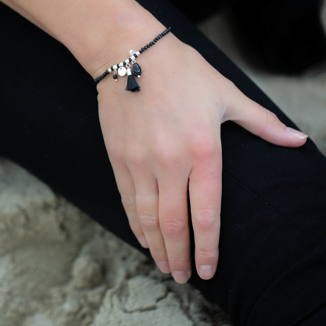 Biba Kralen bandjes zwart