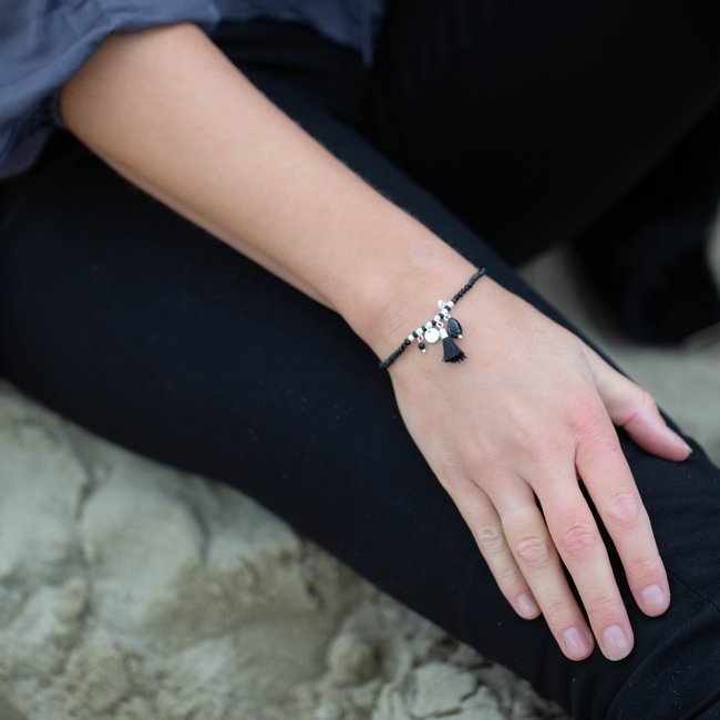 Biba Kralen bandjes zwart