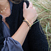 Goud stalen armband en natuursteen armbandje