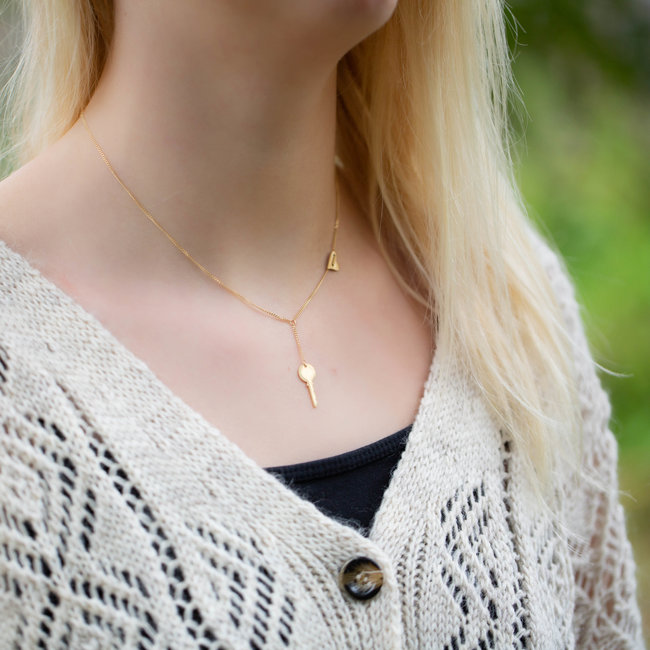 ZAG  Bijoux gouden ketting key to my heart