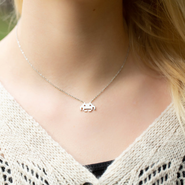 ketting zilver met pacman