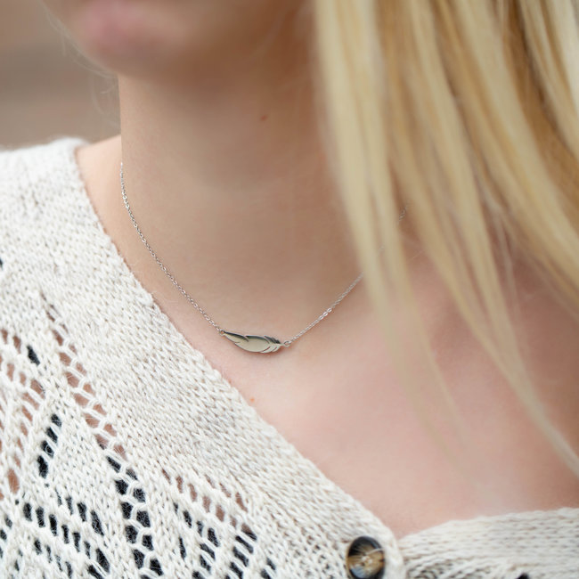 ZAG  Bijoux ZAG Bijoux ketting zilver veer