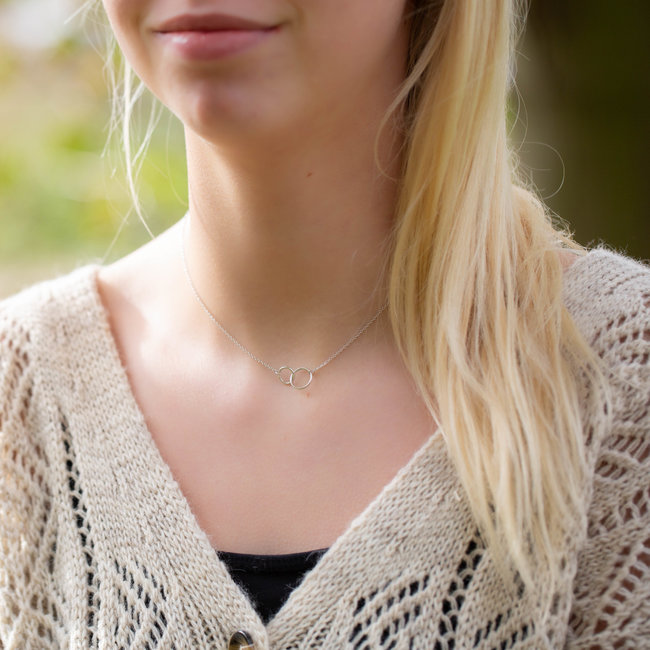 KARMA Karma Necklace Double Circle - Silver 925