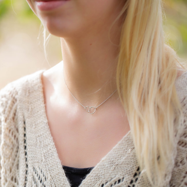 KARMA Karma Necklace Double Circle - Silver 925