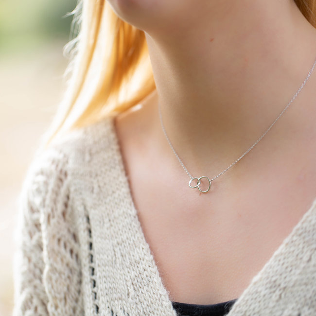 KARMA Karma Necklace Double Circle - Silver 925