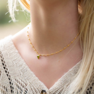 KARMA Karma Dots Necklace Triangle Goldplated