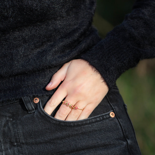 Biba Ringen rond of breed koraal