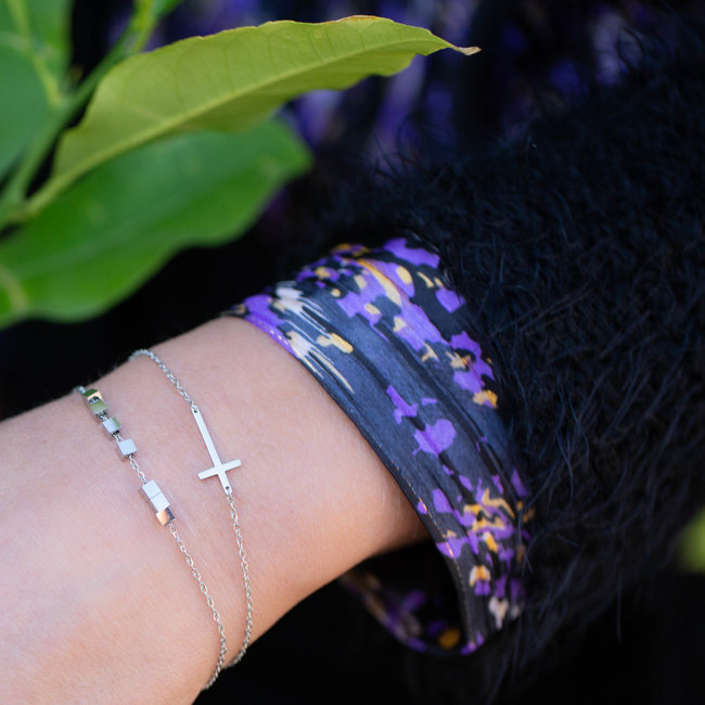 ZAG  Bijoux Armband zilver met kruisje