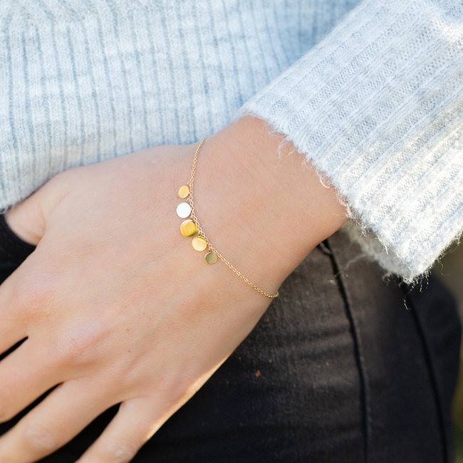 ZAG  Bijoux armband goud coins