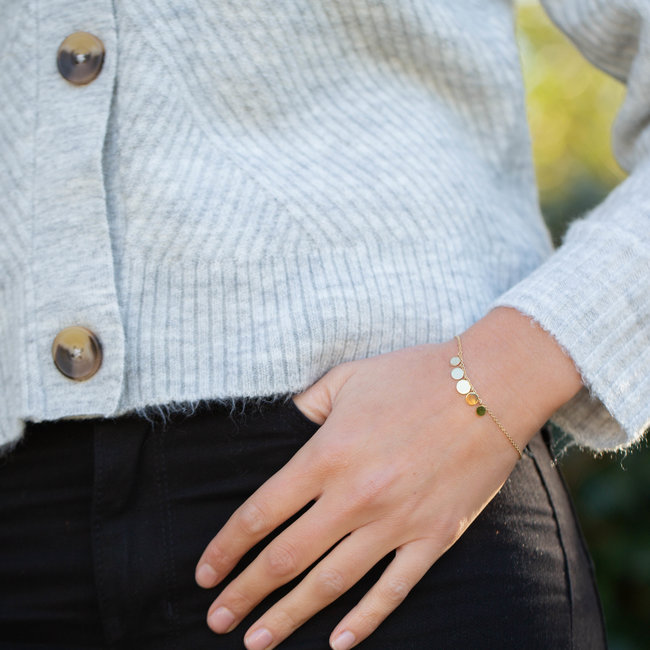 ZAG  Bijoux armband goud coins