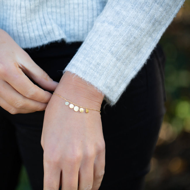 ZAG  Bijoux armband goud coins