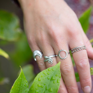 Beadle Zilver bohemian ringen