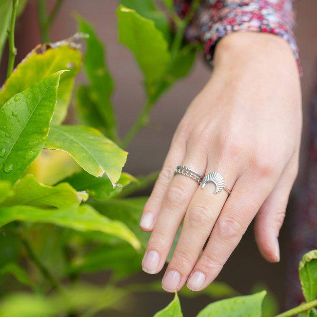 Beadle Zilverkleurige ringen