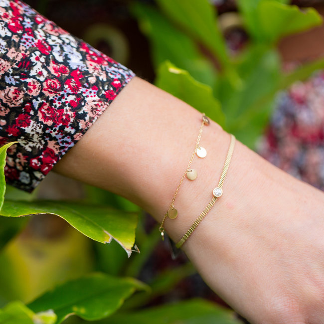 ZAG  Bijoux armband goud met muntjes (coins)