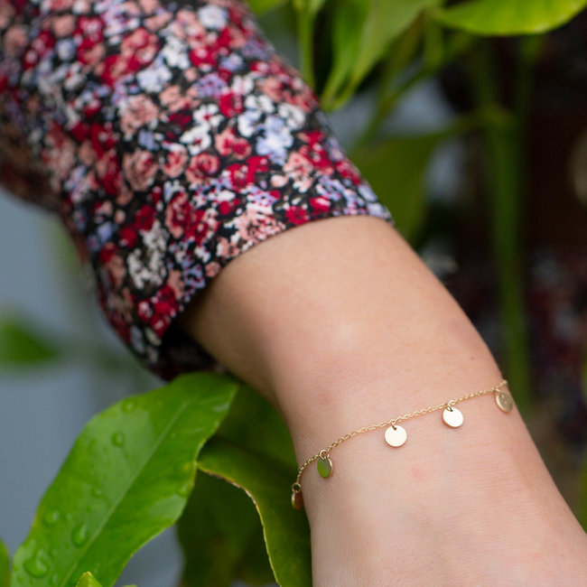 ZAG  Bijoux armband goud met muntjes (coins)