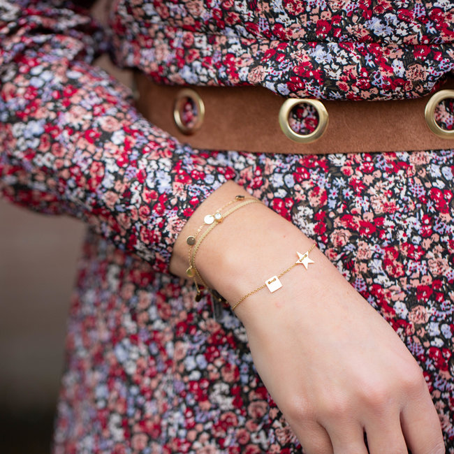 armband goud met ster