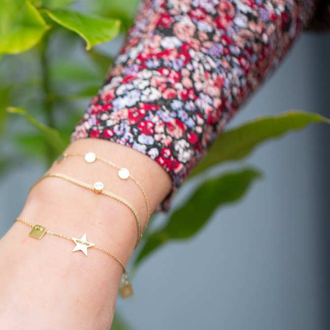 armband goud met ster
