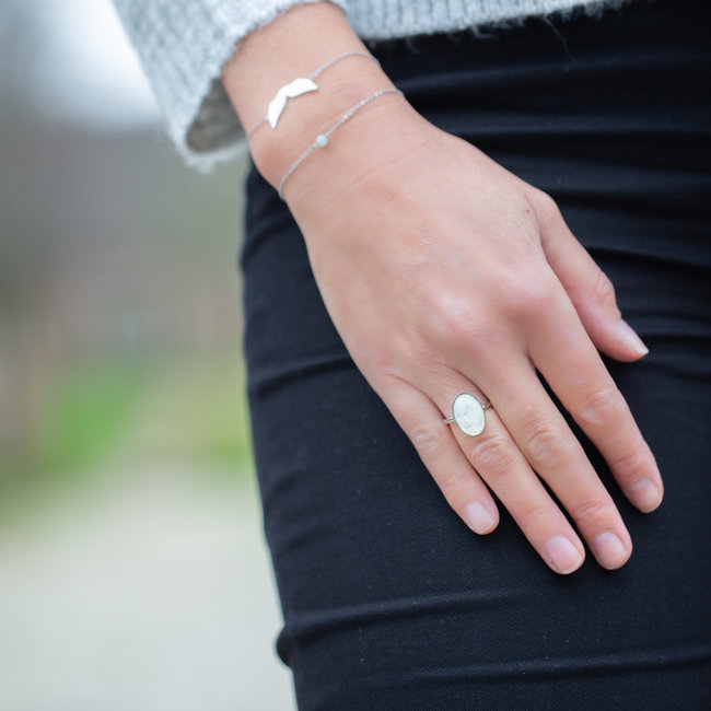 Zilver armband  vleugel
