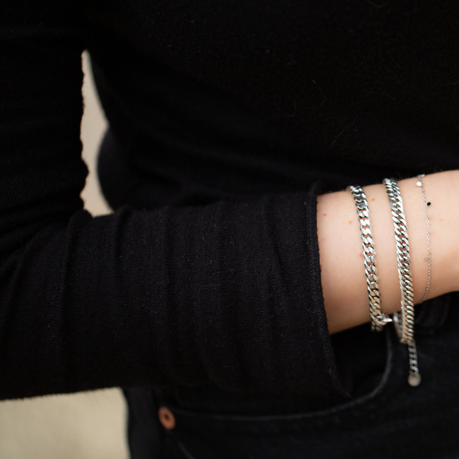 Biba metalen armband zilver