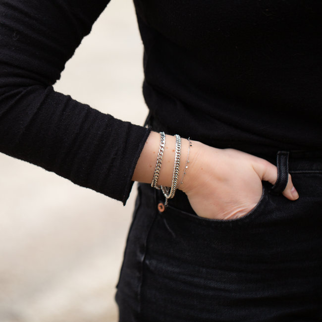 Biba metalen armband zilver