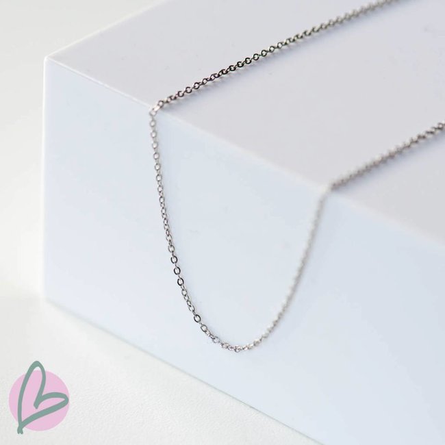 ZAG  Bijoux initial ketting zilver 65cm