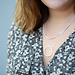 Biba Matzilver dubbele ketting met ronde hanger