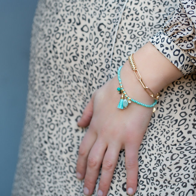 Biba Schakel armband goud