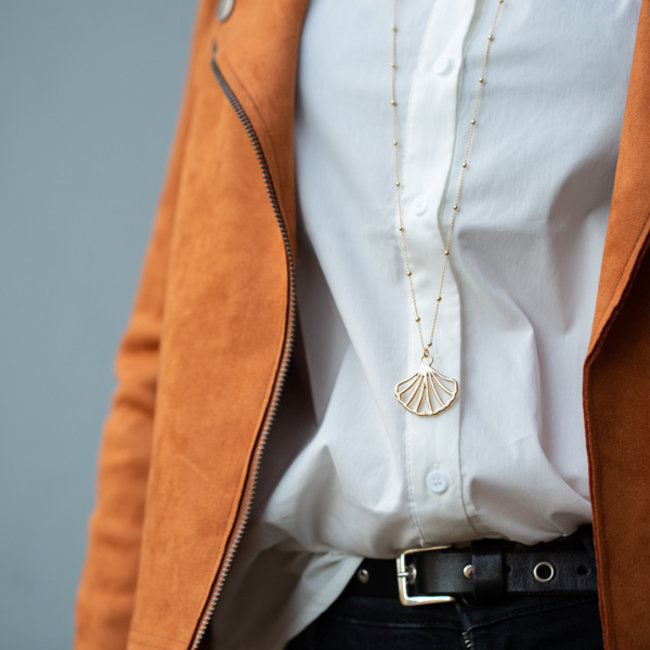 Biba Goud ketting schelp