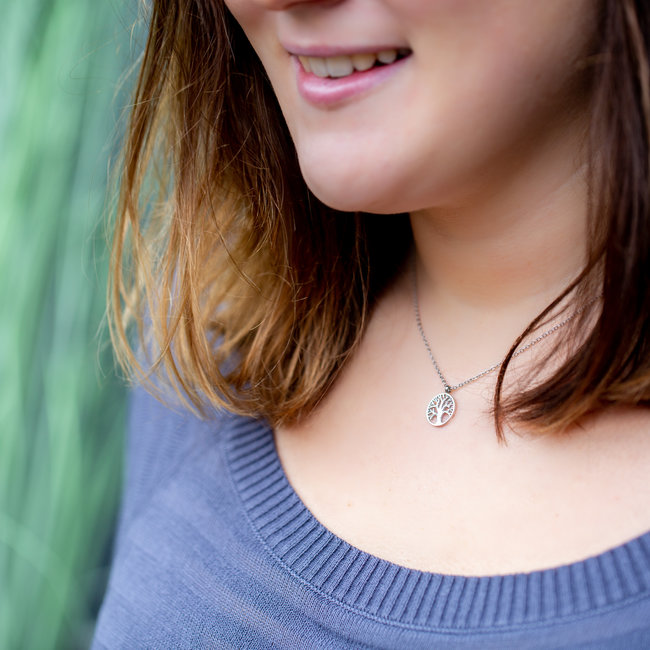 Day & Eve by Go Dutch Label Levensboom ketting zilver