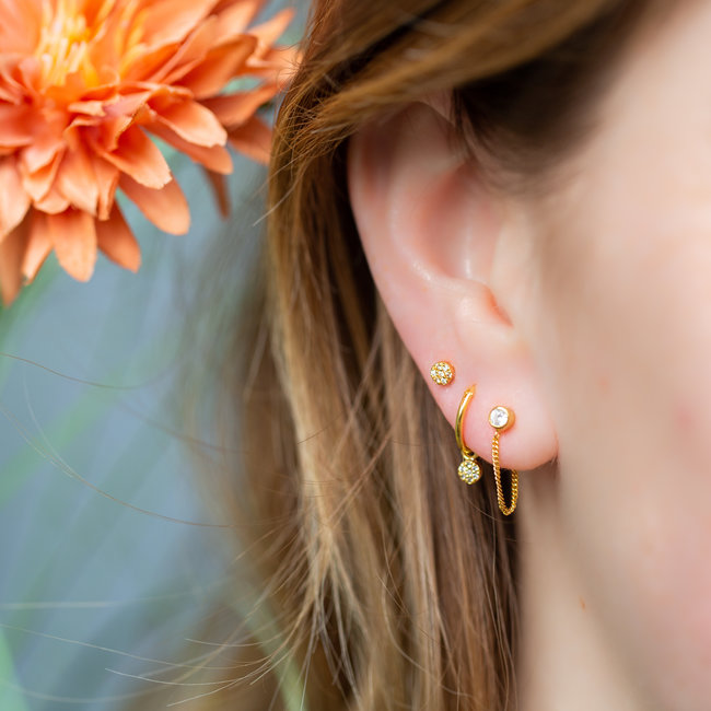 Symbols zirconia Disc goldplated