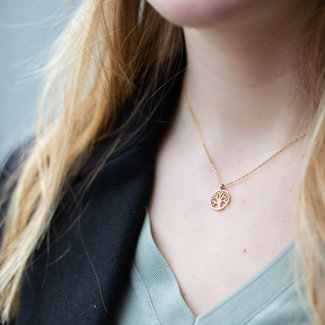 Day & Eve  Levensboom ketting goud