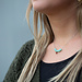 ZAG  Bijoux Ketting zilver met turquoise facetkralen
