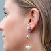 Day & Eve by Go Dutch Label Lange oorbellen met schelp zilver