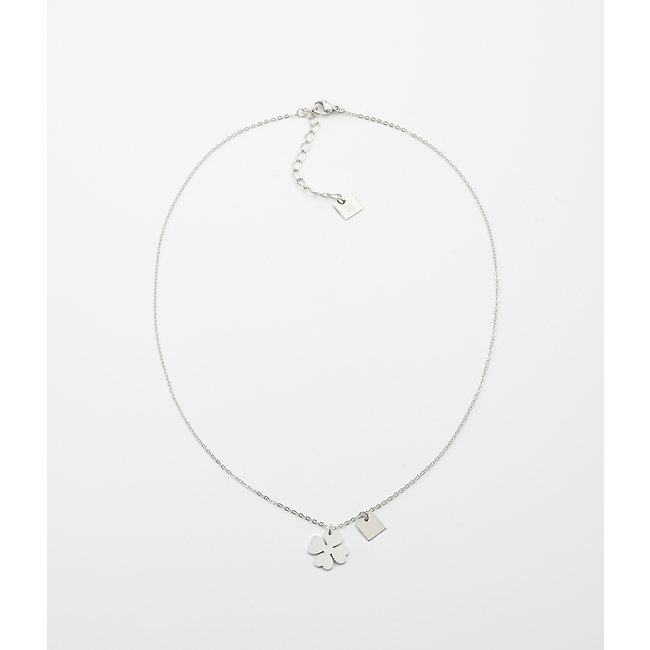 ZAG  Bijoux ketting zilver met klaver