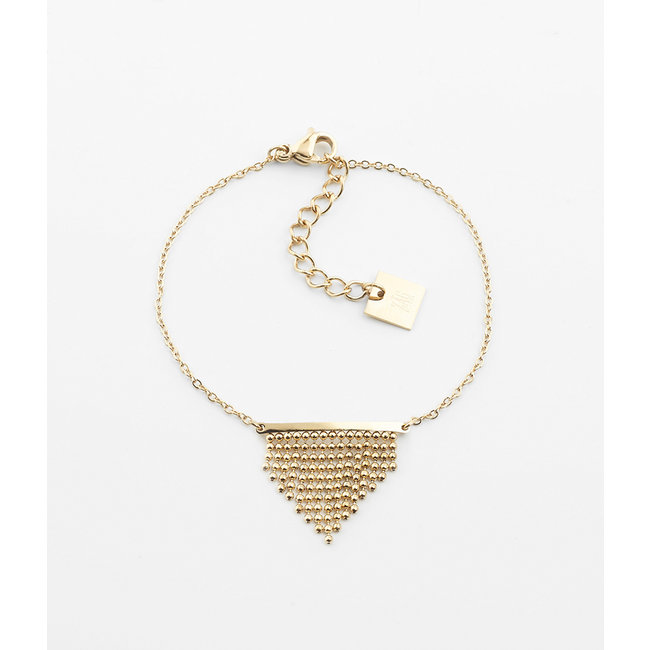 ZAG  Bijoux armband goud bohemian wave