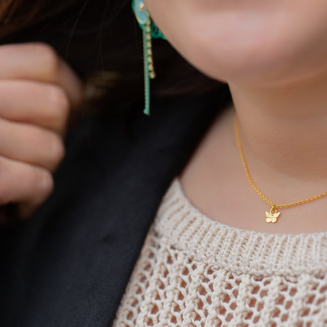 KARMA Ketting met vlinder goud