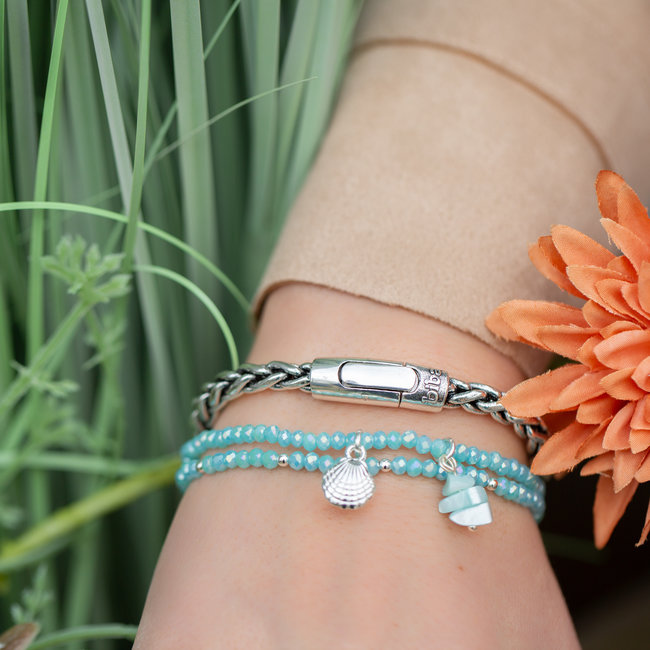 Biba Schakel  gevlochten armband