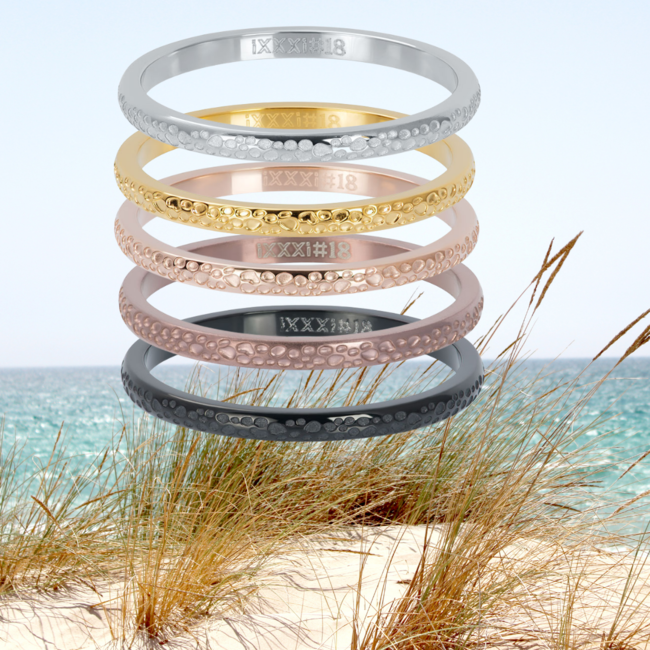 aanschuif ring  'dancer' 2mm
