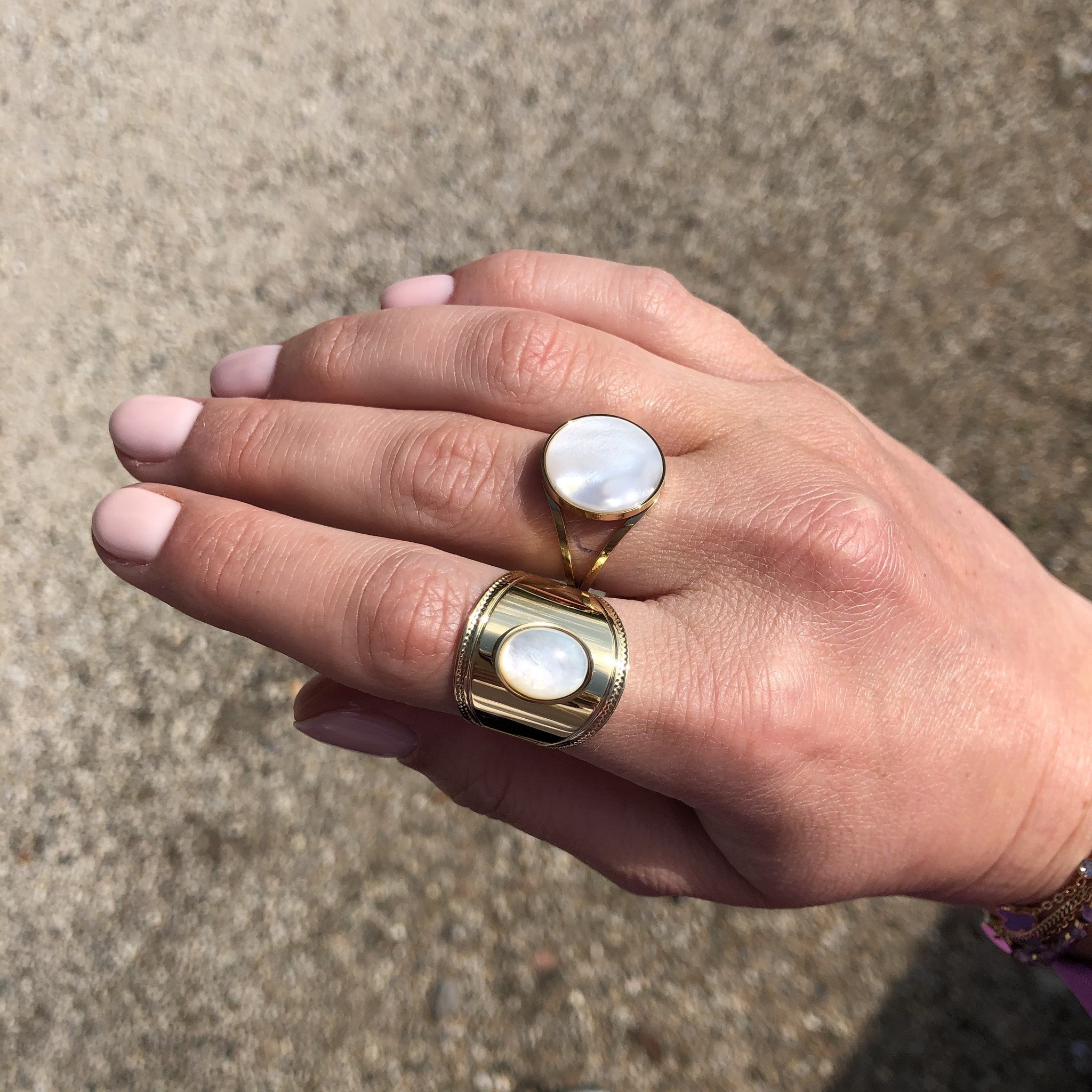 14k gouden ring met steen