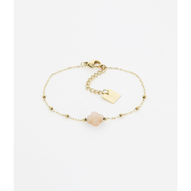 ZAG  Bijoux Goud armbandje klaver nude