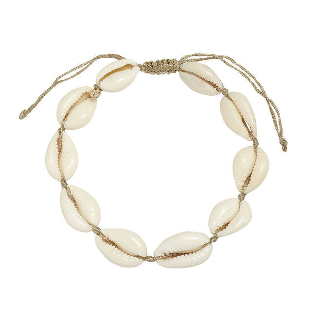 Gekleurde en schelp enkelbandjes