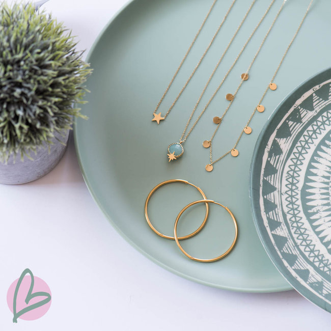 ZAG  Bijoux gouden ketting met muntjes