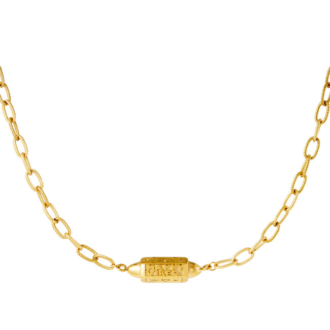 Beadle Gouden ketting treasure box happy vibes