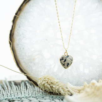Biba Goud ketting met hart Biba Goud ketting met hart