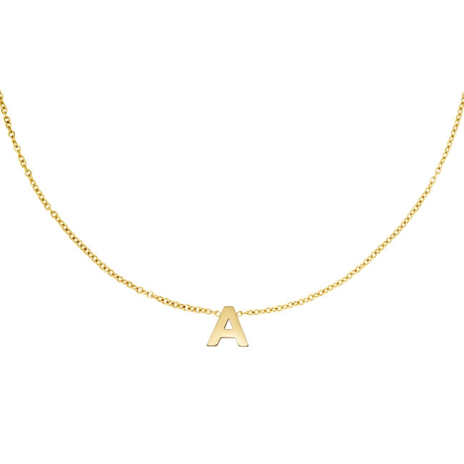 Beadle Initial ketting goud