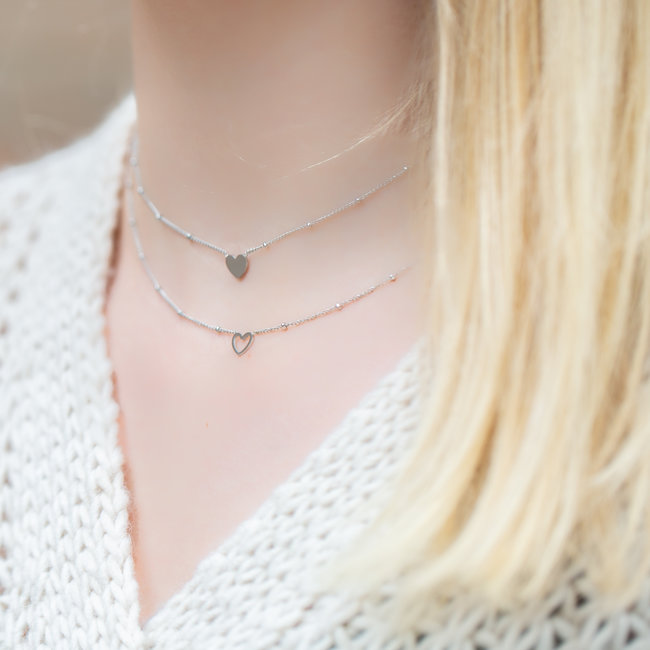 Beadle Zilveren kettingen met hart