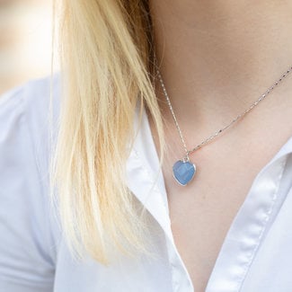 Biba Ketting met natuursteen hart