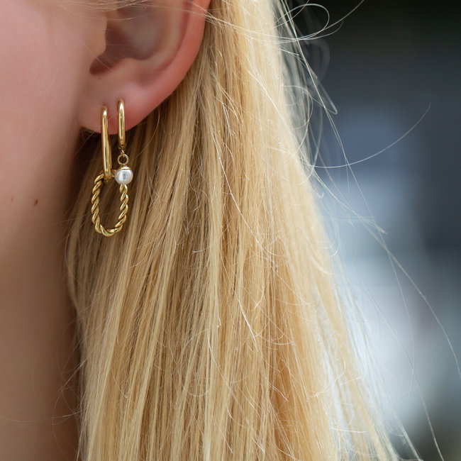 Day & Eve by Go Dutch Label Goud schakel en oma oorbellen